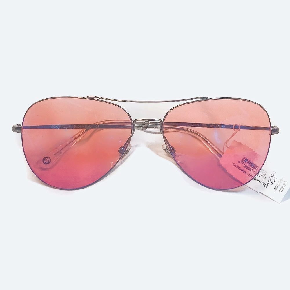GUCCI 59mm Aviator Sunglasses